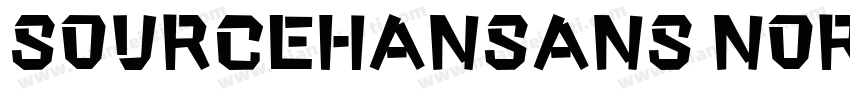 SourceHanSans Normal 83pv RKSJ H字体转换